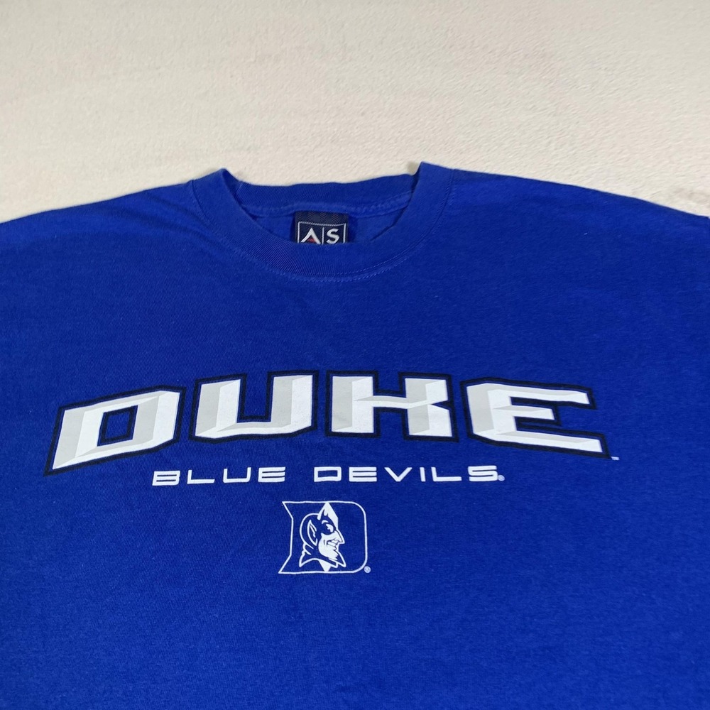 Vintage Duke Blue Devils Shirt Mens Large Blue NCAA Basketball AS Sports 2000s - Picture 2 of 8